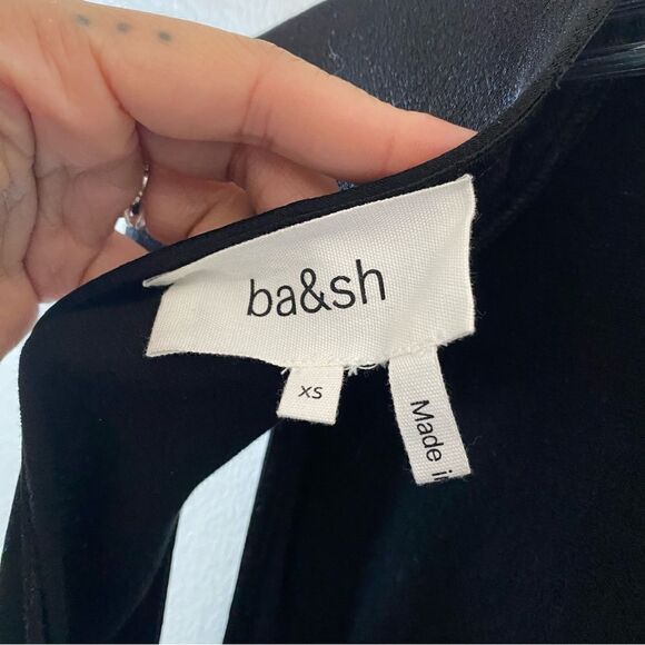 BA&SH Norma gathered satin-crepe mini dress - Picture 3 of 7